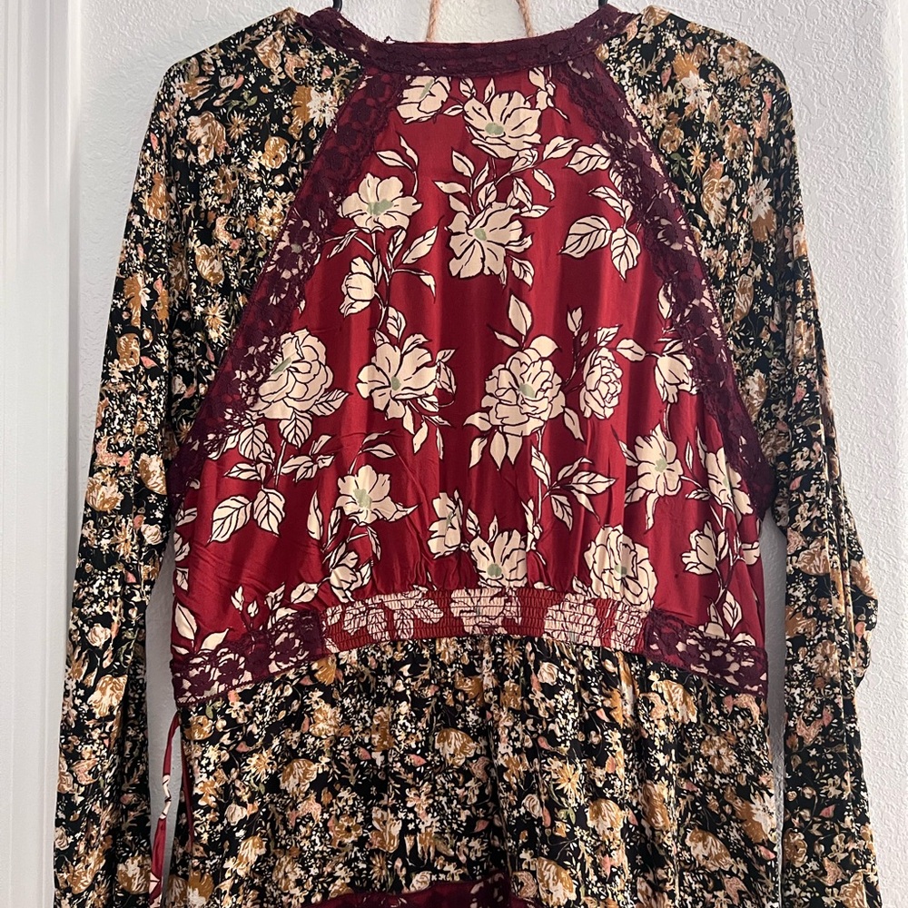 FREE PEOPLE TILDA WRAP DRESS NWOT LARGE - Picture 10 of 11